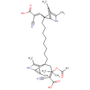 2-Propenoic acid, 3,3'-[1,11-undecanediylbis(3,5-dimethyl-1H-pyrrole-4,2-diyl)]bis[2-cyan o-, dimethyl ester, (E,E)-