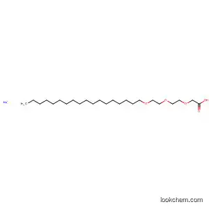 Molecular Structure of 113099-75-5 (Acetic acid, [2-[2-(octadecyloxy)ethoxy]ethoxy]-, sodium salt)