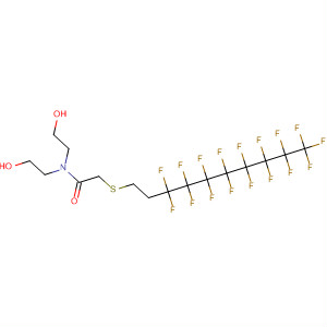 Molecular Structure of 113151-14-7 (Acetamide,
2-[(3,3,4,4,5,5,6,6,7,7,8,8,9,9,10,10,10-heptadecafluorodecyl)thio]-N,N
-bis(2-hydroxyethyl)-)