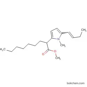 Molecular Structure of 113322-56-8 (1H-Pyrrole-2-nonanoic acid, 5-(1-butenyl)-1-methyl-, methyl ester, (E)-)