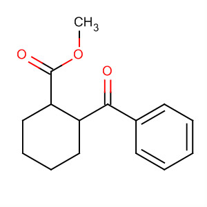 Molecular Structure of 113349-96-5 (Cyclohexanecarboxylic acid, 2-benzoyl-, methyl ester, trans-)