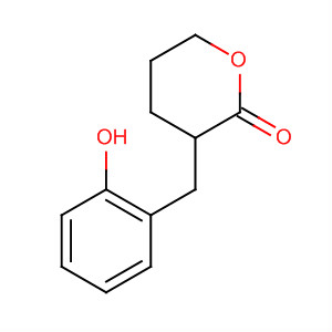 Molecular Structure of 113426-29-2 (2H-Pyran-2-one, tetrahydro-3-(hydroxyphenylmethyl)-)