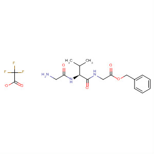 Molecular Structure of 113426-41-8 (Glycine, N-(N-glycyl-L-valyl)-, phenylmethyl ester, mono(trifluoroacetate))
