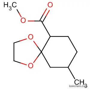 Molecular Structure of 113430-78-7 (1,4-Dioxaspiro[4.5]decane-6-carboxylic acid, 9-methyl-, methyl ester)