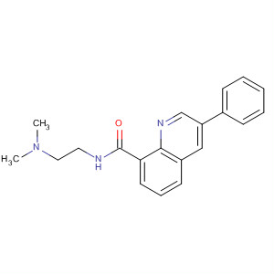 Molecular Structure of 113431-33-7 (8-Quinolinecarboxamide, N-[2-(dimethylamino)ethyl]-3-phenyl-)