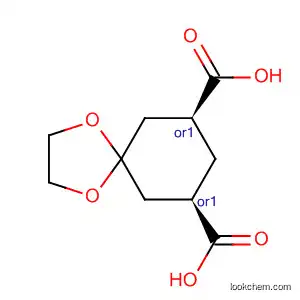 Molecular Structure of 113436-12-7 (1,4-Dioxaspiro[4.5]decane-7,9-dicarboxylic acid, cis-)