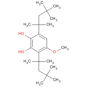Molecular Structure of 113436-82-1 (1,2-Benzenediol, 4-methoxy-3,6-bis(1,1,3,3-tetramethylbutyl)-)
