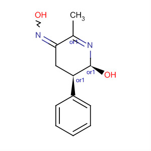 3(4H)-Pyridinone, 5,6-dihydro-6-hydroxy-2-methyl-5-phenyl-, oxime, trans-
