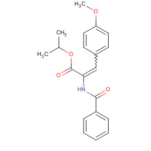 Molecular Structure of 113742-95-3 (2-Propenoic acid, 2-(benzoylamino)-3-(4-methoxyphenyl)-,
1-methylethyl ester)
