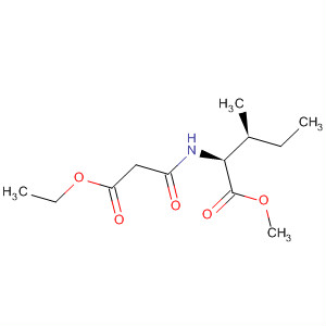 Molecular Structure of 113744-00-6 (L-Isoleucine, N-(3-ethoxy-1,3-dioxopropyl)-, methyl ester)