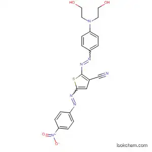 Molecular Structure of 113755-20-7 (3-Thiophenecarbonitrile,
2-[[4-[bis(2-hydroxyethyl)amino]phenyl]azo]-5-[(4-nitrophenyl)azo]-)