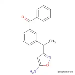 Molecular Structure of 113758-86-4 (Methanone, [3-[1-(5-amino-3-isoxazolyl)ethyl]phenyl]phenyl-)