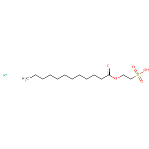 Molecular Structure of 113798-75-7 (Dodecanoic acid, 2-sulfoethyl ester, potassium salt)