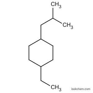 Molecular Structure of 113937-59-0 (Cyclohexane, 1-ethyl-4-(2-methylpropyl)-)