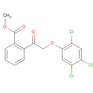Molecular Structure of 113969-30-5 (Benzoic acid, 2-[(2,4,5-trichlorophenoxy)acetyl]-, methyl ester)