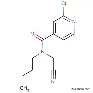 Molecular Structure of 113969-54-3 (4-Pyridinecarboxamide, N-butyl-2-chloro-N-(cyanomethyl)-)