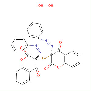 Molecular Structure of 113990-00-4 (Iron, bis[3-(phenylazo)-2H-1-benzopyran-2,4(3H)-dionato]-)