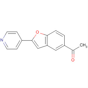 Molecular Structure of 113990-63-9 (Ethanone, 1-[2-(4-pyridinyl)-5-benzofuranyl]-)