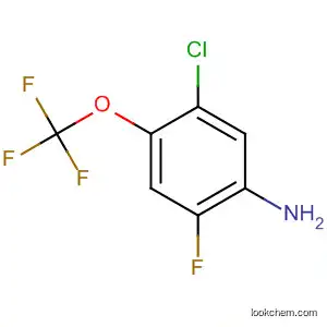 Molecular Structure of 114021-44-2 (Benzenamine, 5-chloro-2-fluoro-4-(trifluoromethoxy)-)