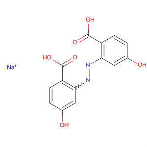 Molecular Structure of 114088-53-8 (Benzoic acid, 3,3'-azobis[4-hydroxy-, monosodium salt)