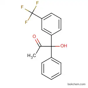 Molecular Structure of 114088-60-7 (2-Propanone, 1-hydroxy-1-phenyl-1-[3-(trifluoromethyl)phenyl]-)