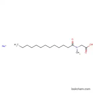 Molecular Structure of 114109-13-6 (Glycine, N-methyl-N-(1-oxotridecyl)-, sodium salt)