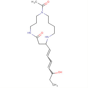 Molecular Structure of 114542-51-7 (1,5,9-Triazacyclotridecan-4-one,
9-acetyl-2-(5-hydroxy-1,3-heptadienyl)-)