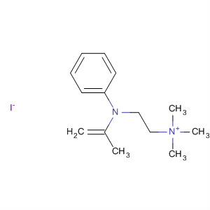 Molecular Structure of 114549-82-5 (Ethanaminium, N,N,N-trimethyl-2-(phenyl-2-propenylamino)-, iodide)