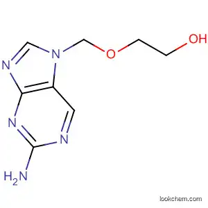 Molecular Structure of 114810-83-2 (Ethanol, 2-[(2-amino-7H-purin-7-yl)methoxy]-)