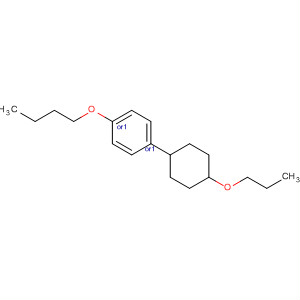 Molecular Structure of 115854-69-8 (Benzene, 1-butoxy-4-(4-propoxycyclohexyl)-, trans-)