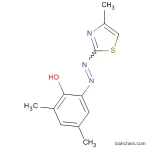 Molecular Structure of 16002-16-7 (Phenol, 2,4-dimethyl-6-[(4-methyl-2-thiazolyl)azo]-)