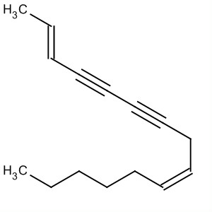 Molecular Structure of 19812-24-9 (2,9-Pentadecadiene-4,6-diyne, (E,Z)-)