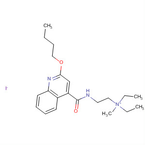 Ethanaminium, 2-[[(2-butoxy-4-quinolinyl)carbonyl]amino]-N,N-diethyl-N-methyl-, iodide