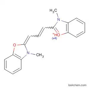 Molecular Structure of 48198-86-3 (2-[3-(2,3-Dihydro-3-methylbenzoxazole-2-ylidene)-1-propenyl]-3-methylbenzoxazole-3-ium)