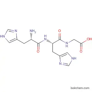 Molecular Structure of 100794-10-3 (Glycine, N-(N-L-histidyl-L-histidyl)-)
