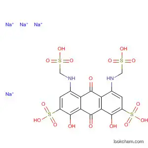 Molecular Structure of 101849-28-9 (2,7-Anthracenedisulfonic acid,
9,10-dihydro-1,8-dihydroxy-9,10-dioxo-4,5-bis[(sulfomethyl)amino]-,
tetrasodium salt)