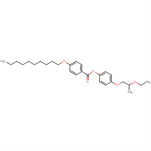 Molecular Structure of 102364-09-0 (Benzoic acid, 4-(decyloxy)-, 4-(2-ethoxypropoxy)phenyl ester)