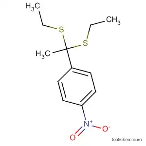 Molecular Structure of 110468-64-9 (Benzene, 1-[1,1-bis(ethylthio)ethyl]-4-nitro-)
