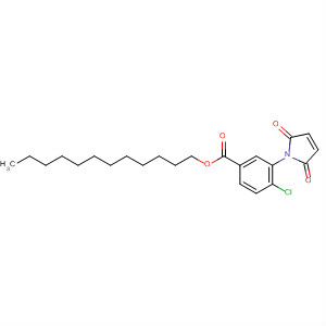 Molecular Structure of 115895-05-1 (Benzoic acid, 4-chloro-3-(2,5-dihydro-2,5-dioxo-1H-pyrrol-1-yl)-,
dodecyl ester)