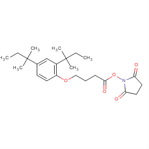 Molecular Structure of 115895-18-6 (2,5-Pyrrolidinedione,
1-[4-[2,4-bis(1,1-dimethylpropyl)phenoxy]-1-oxobutoxy]-)