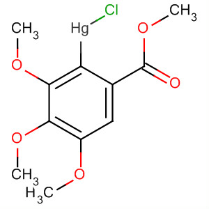 Molecular Structure of 118323-44-7 (Mercury, chloro[2,3,4-trimethoxy-6-(methoxycarbonyl)phenyl]-)