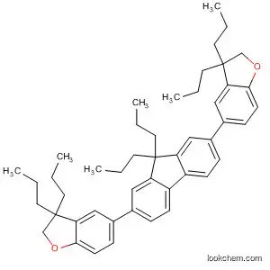 Molecular Structure of 118593-54-7 (Benzofuran,
5,5'-(9,9-dipropyl-9H-fluorene-2,7-diyl)bis[2,3-dihydro-3,3-dipropyl-)