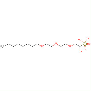 Molecular Structure of 118665-06-8 (Ethanol, 2-[2-[2-(octyloxy)ethoxy]ethoxy]-, hydrogen sulfate, sodium salt)