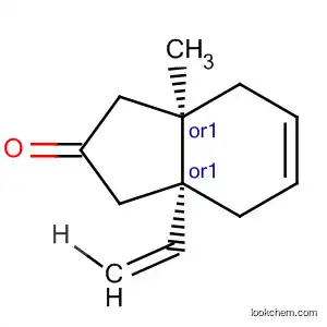 Molecular Structure of 119333-83-4 (2H-Inden-2-one, 3a-ethenyl-1,3,3a,4,7,7a-hexahydro-7a-methyl-, cis-)