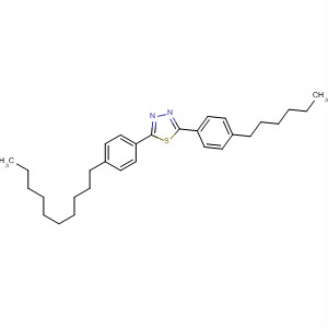 Molecular Structure of 119508-24-6 (1,3,4-Thiadiazole, 2-(4-decylphenyl)-5-(4-hexylphenyl)-)