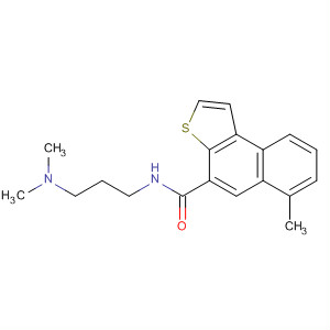 Molecular Structure of 120616-51-5 (Naphtho[2,1-b]thiophene-4-carboxamide,
N-[3-(dimethylamino)propyl]-6-methyl-)