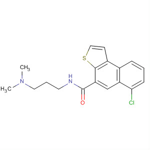 Molecular Structure of 120616-53-7 (Naphtho[2,1-b]thiophene-4-carboxamide,
6-chloro-N-[3-(dimethylamino)propyl]-)