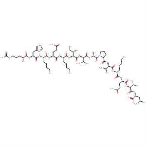 Molecular Structure of 121501-07-3 (L-Leucine,
L-arginyl-L-histidyl-L-lysyl-L-glutaminyl-L-lysyl-L-isoleucyl-L-valyl-L-alanyl-L-
prolyl-L-valyl-L-lysyl-L-glutaminyl-L-threonyl-)