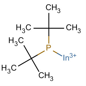 Molecular Structure of 123528-21-2 (Phosphine, bis(1,1-dimethylethyl)-, indium(3+) salt)