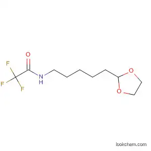 Molecular Structure of 124884-02-2 (Acetamide, N-[5-(1,3-dioxolan-2-yl)pentyl]-2,2,2-trifluoro-)